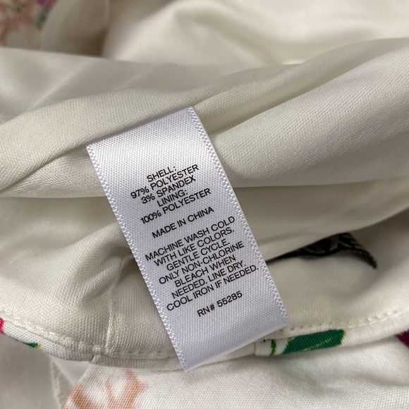 Express white floral back zip skirt - Picture 5 of 6